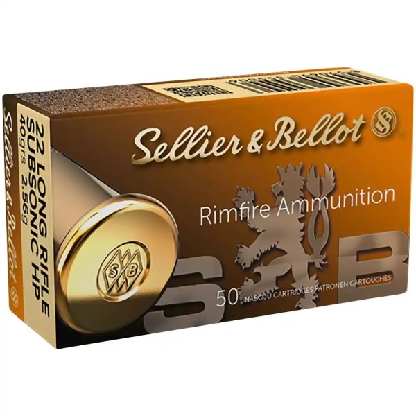 S&B .22lr Subsonic 40grs HP