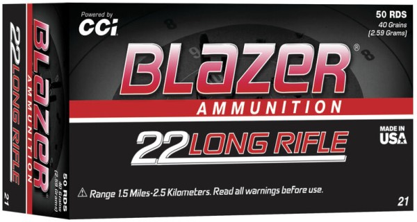 CCI Blazer .22lr 40grs. Solid