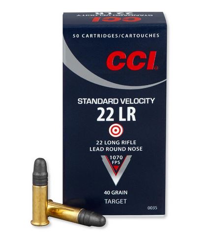 CCI .22lr 40grs. Standard Velocity