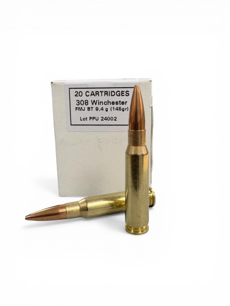 PPU .308 Win. FMJ BT 145 gr.