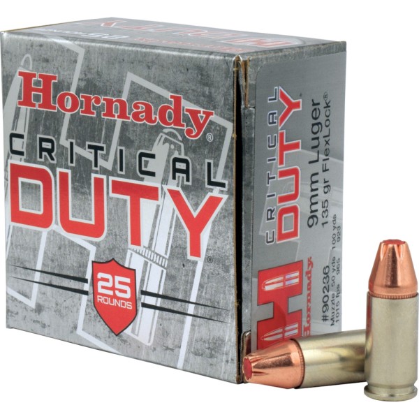 Hornady 9mm 135grs Critical Duty